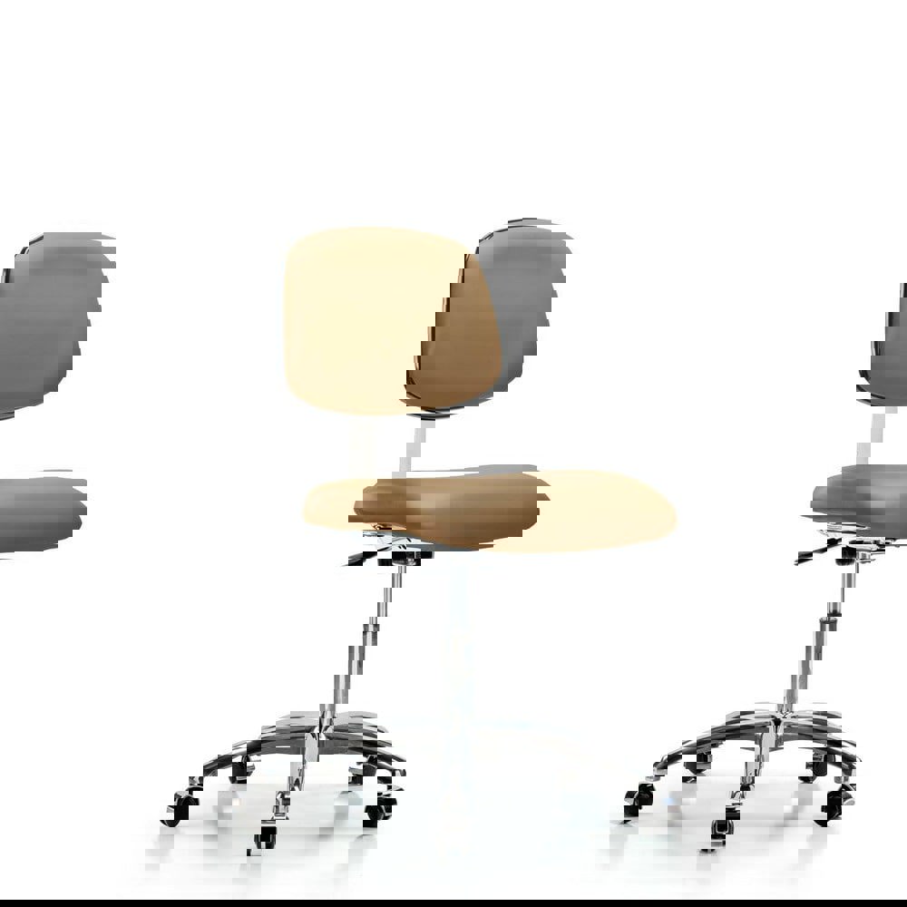 Task Chair: Vinyl, Taupe